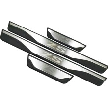(Silver) For MG ZS 2024 2025 Car Accessories Door Sill Trim Scuff Palte Pedal Protector Guard Styling Auto Threshold Stickers 4pcs