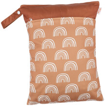 Reusable Nappy Organiser Bag for Prams and Cots, Felt Storage Bag with Zip for Newborn Baby Essentials, Travel Friendly