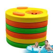 Kids' Swim Wings - 6 Pieces EVA Foam Swim Discs, Light Arm Bands for Pool, Water Park, Pond