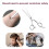 Tesoura de cabelo profissional, barbeiro, 6.5 polegadas, corte de cabelo, salo de beleza, tesoura de desbaste para mulheres, homens, crianas, s 5