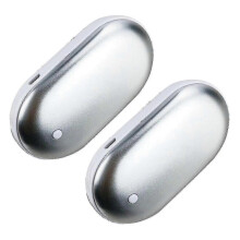 (White) 2 Pack Rechargeable Hand Warmers Usb Power Bank Electric Pocket Heater Warmer-ykc -ys