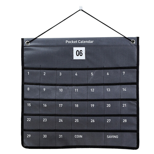 Wall Hanging Pocket Calendar Non Woven Monthly