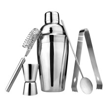 5PCS Cocktail Mixing Set Stainless Steel 750ML