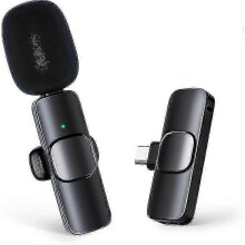 (Type-C) Wireless Lavalier Microphonelightningcp1(a) 2.4g Wireless Lapel Mic With 1 Tx & Rx Plug And Play For Iphone Ipad