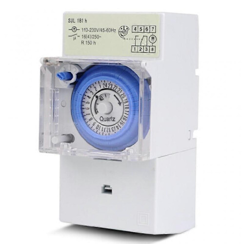 SUL181H 24 Hours Analog Mechanical Timer Manual/Auto Controller for Time Switch 1
