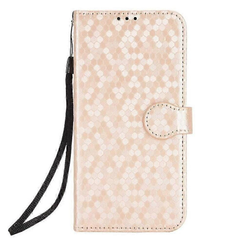 (Gold, For Sony Xperia 10 V) Honeycomb Dot Texture Leather Phone Case 1