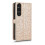 (Gold, For Sony Xperia 1 V) Honeycomb Dot Texture Leather Phone Case 3
