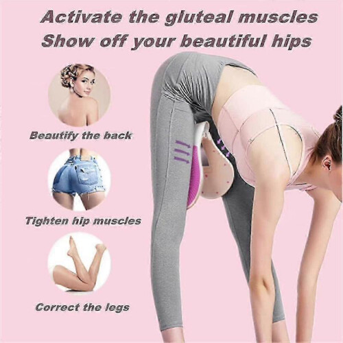 Exerciser Bladder Control Device Pelvic Floor Trainer Thigh Master Muscle Toner Exercise Correcting Buttockspink-purple 2