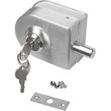 Stainless Steel Glass Door Lock No Drilling Anti Theft Glass Door Lock 10~12mm Open/close Stainless Steel for Home Hotel Office Bathroom