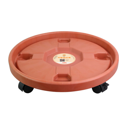Thickened Moving Tray Plastic Vase with Roller