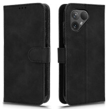 (Black) Compatible Fairphone 5 Case Wallet Stand Anti-drop Phone Leather Cover_Special Gift