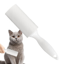 Lint Roller for Pet Hair - Extra Sticky 40 Sheets, Comfort Grip Dog Hair Remover for Couch, Car Seat, Carpet, White