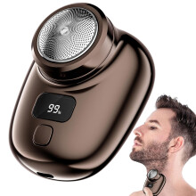 Men's Electric Rider Bald Head Shaver, Compact Lightweight Ergonomic Design, Quick Charge Epilator for Travel and Fitness
