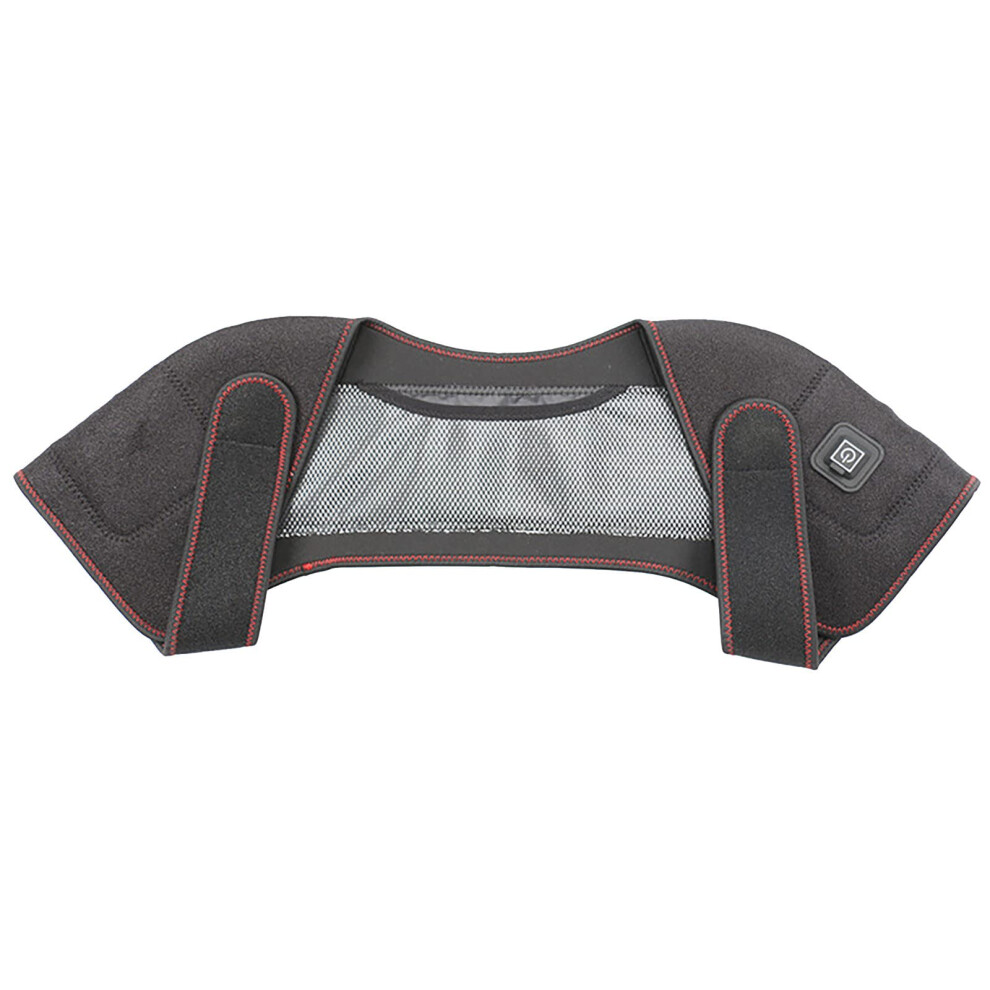 Heat Generating Shoulder Pad Wrap Electric Heater with 3 Heat Settings, Battery Operated, Portable Muscle Relief, Black, One Size-image-OPC-PK6XYJ5-NEW