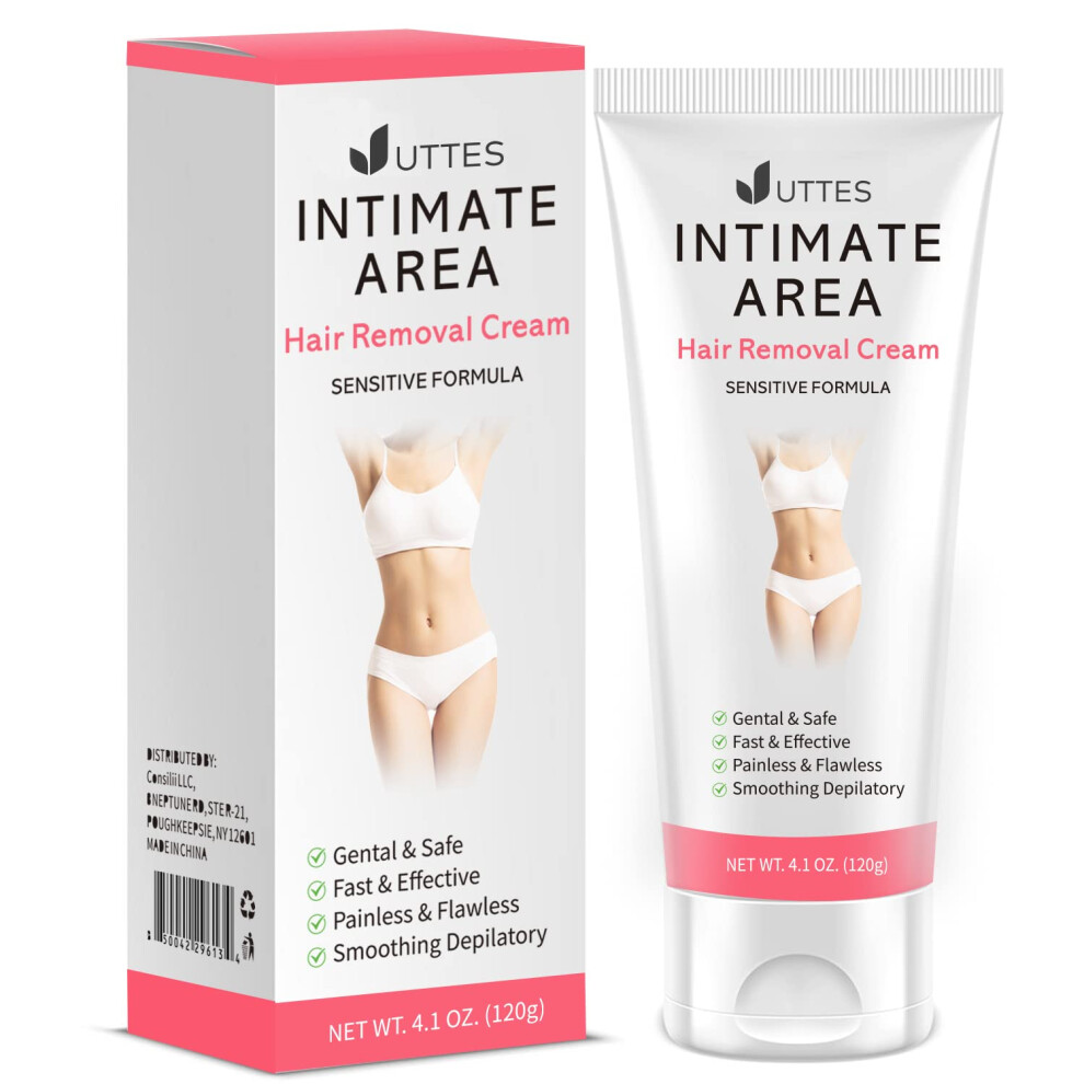 Intimate/Private Hair Removal Cream for Women for Unwanted Hair in Underarms Private Parts Pubic & Bikini Area Painless Flawless Depilatory C