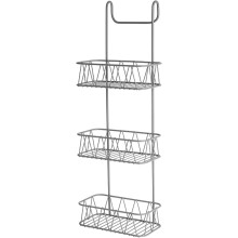Blue Canyon 3 Tier Over Shower Caddy Grey Rust Resistant