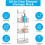 Blue Canyon 3 Tier Over Shower Caddy Grey Rust Resistant 5