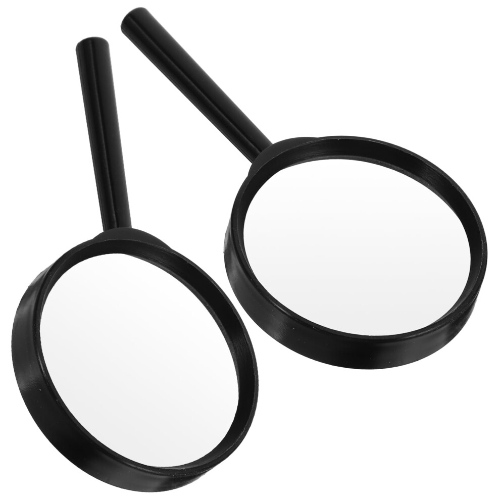 2-Piece Handheld Magnifying Glass Set for Seniors, Non-Slip Grip, Durable for Nature Exploration and Reading