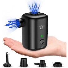 Electric Inflator Pump 4000mah, Air Pump Battery Rechargeable Inflatable Air Mattress Pump, Portable Air Pump with 4 Air Jets(bejoey)_Special Gift