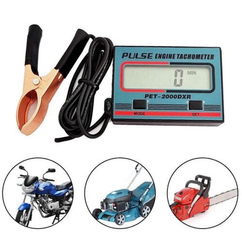 Digital RPM Tachometer & Timer - Engine Pulse Gauge, 1~99999 Minutes, Inductive Designs 2