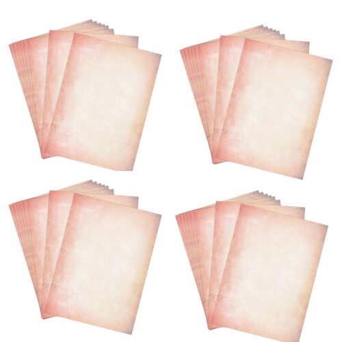 Retro Pink Writing 60 Sheets Retro Pink Writing Paper, Cute Pastel Copy Paper for Printers ...