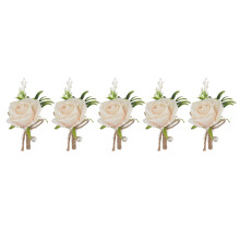 5PCS Wedding Boutonniere Pin Fixed Plastic