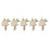 5PCS Wedding Boutonniere Pin Fixed Plastic 1