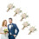 5PCS Wedding Boutonniere Pin Fixed Plastic 11