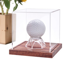 Golfball Vitrine | Clear Acrylic Display Box for Golf Balls | Dust-Proof Organizer for Home Office Bedroom Storage