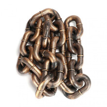 (Large 1.5 M, Bronze) Simulation Iron Chain for Dog Tractions Multifunctional Thick Rope Leash Harness Dogs Accessories