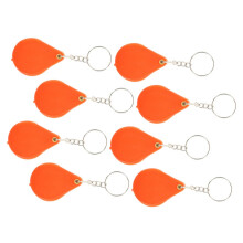 8-Piece Glass Keychain Magnifier Set for Jewelry Inspection, Portable Folding Magnifying Glass for Seniors, Elegant Design