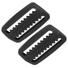 2 Stück schwarze Kunststoff-Tauchgewichtsgurtverschlüsse, langlebig, 5 cm Verriegelung