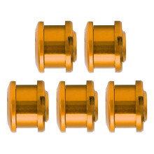 Leichte Gold-Nietmuttern für Kettenblätter - 5 Stück für Mountain- und Rennräder