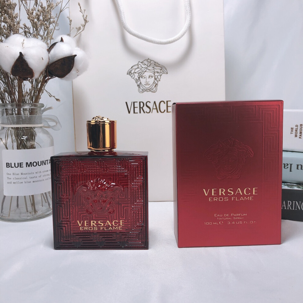 Women's Perfume Versace Red Eros Eros Eau de Parfum for Men New Red Bottle 100ml