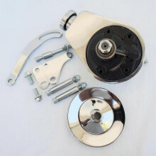 50% Offer Small Chevy Chrome Saginaw Power Steering Pump Bracket & Pulley Kit 350 400 305OE:K2000C + K3129 + K8948)