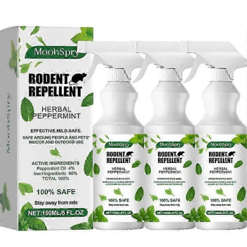 (3pcs) Rat & Mouse Repellent Spray - 250ml Fast Acting Safe Around Petsp