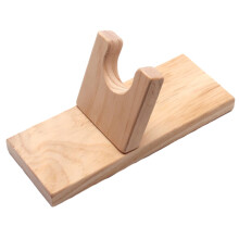 Hot Glue Gun Stand Base, Non-Slip Wood Tool Holder, Heat-Resistant Desk Workshop Accessory, Self-Adhesive Support Bar