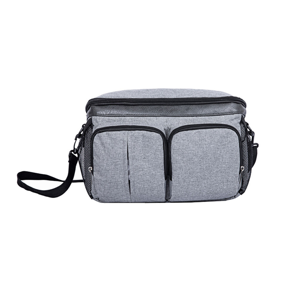 Baby Stroller Diaper Bag Large Capacity Multi Grey