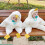 Baby Onesie White Goose Cute Style Warm Practical 13