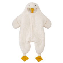 Baby Onesie White Goose Cute Style Warm Practical