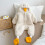 Baby Onesie White Goose Cute Style Warm Practical 6