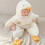 Baby Onesie White Goose Cute Style Warm Practical 5