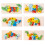 6Pcs Wooden Animal Matching 3D Puzzle Educational 5