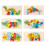 6Pcs Wooden Animal Matching 3D Puzzle Educational 2