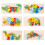 6Pcs Wooden Animal Matching 3D Puzzle Educational 3