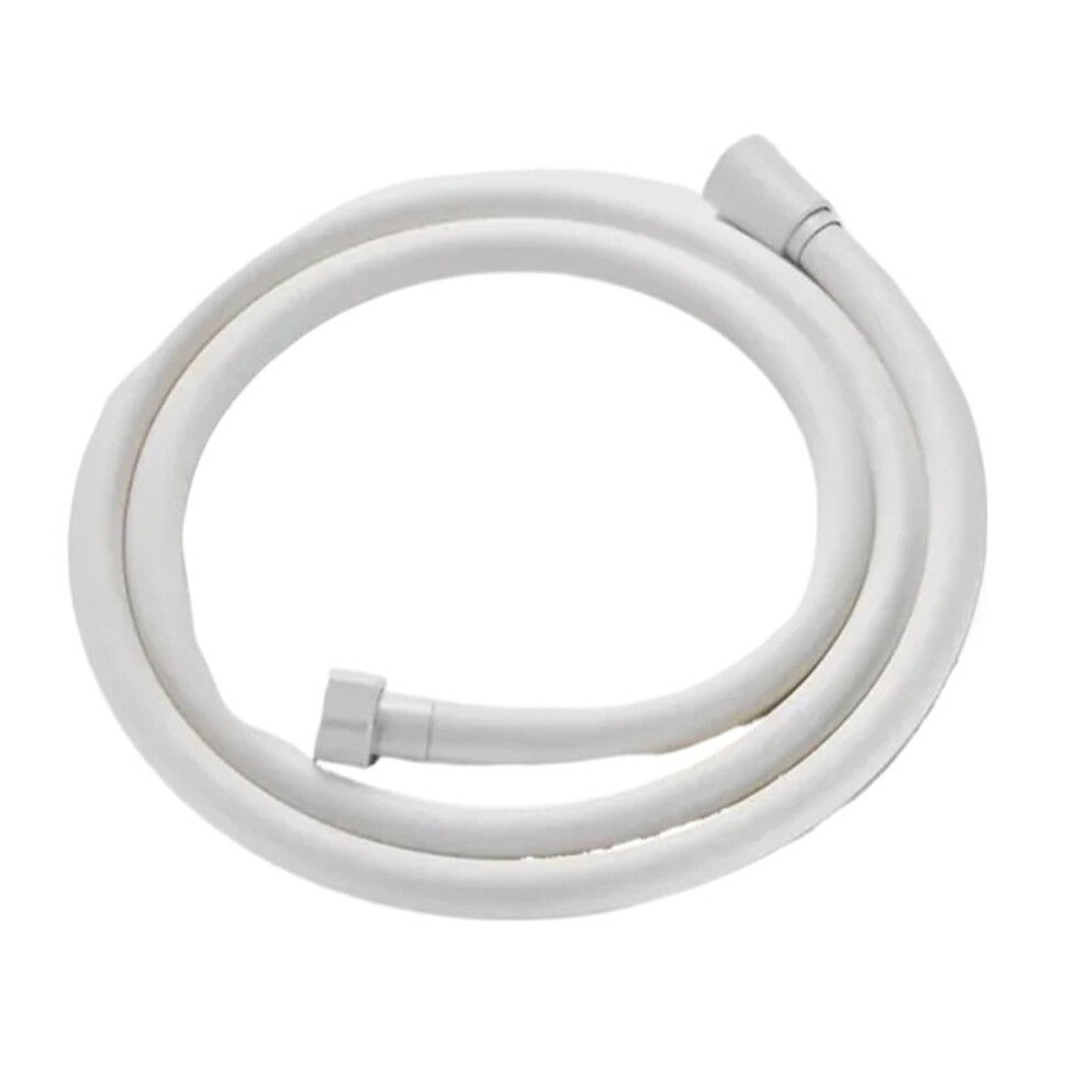High-Pressure Shower Hose 1.5/2/3/4M Universal Pvc Flexible Anti-Tangle G1/2'' Connector, 2M White 6038364884350