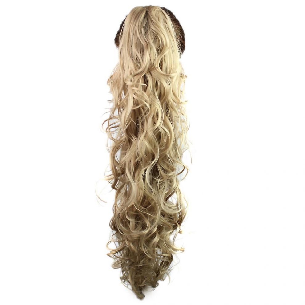 Unisex Long Clip-In Curly Claw Jaw Ponytail Clip In Hair Extensions Wavy Hairpiece