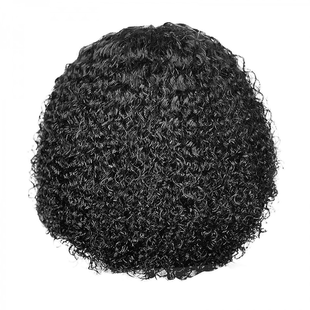 Unisex Peruvian Curly Hair Wig Glueless Lace Front Hair
