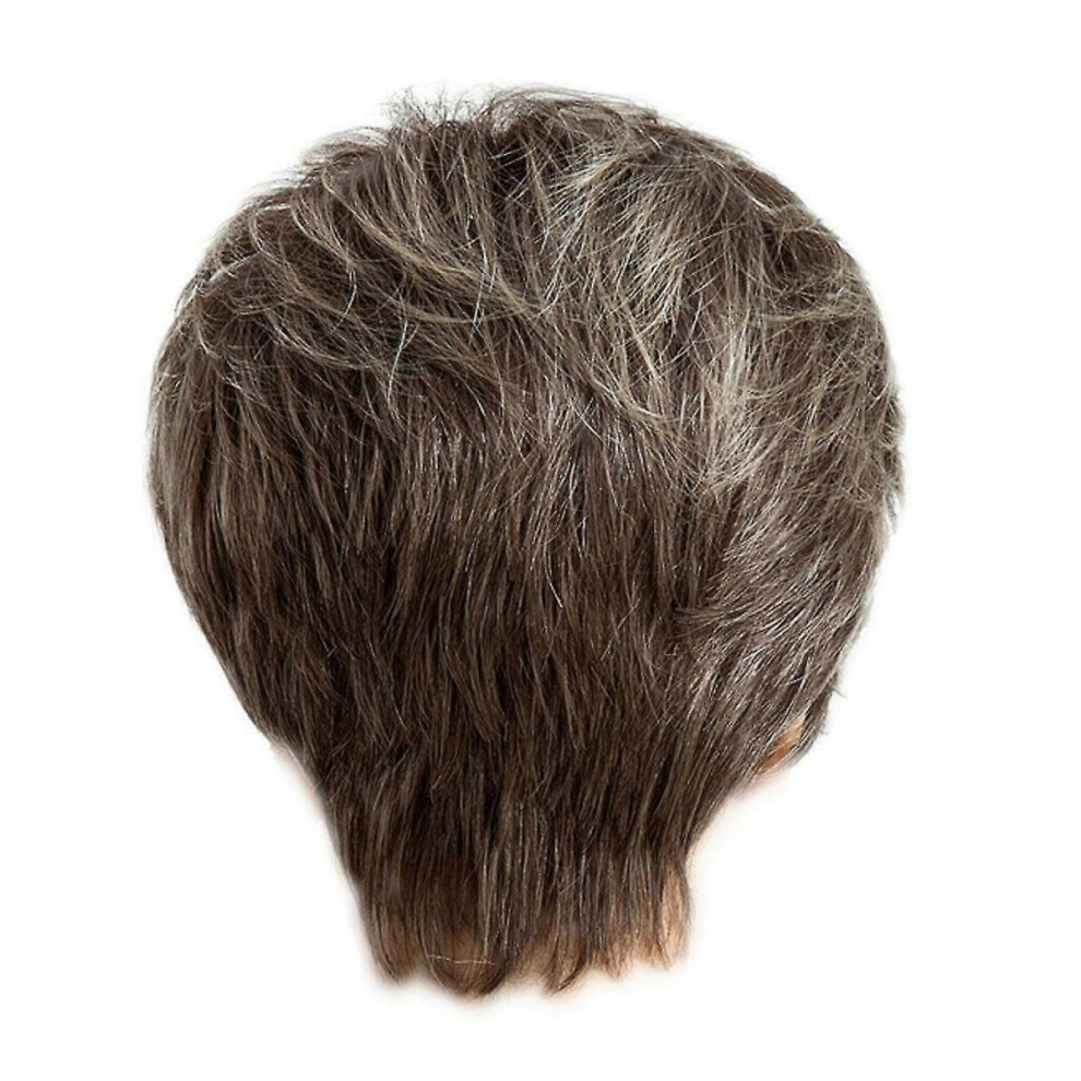 Fashion Wig Short Haircut Wigs Short Human Hair Synthetic Wig Ps Wig Cap