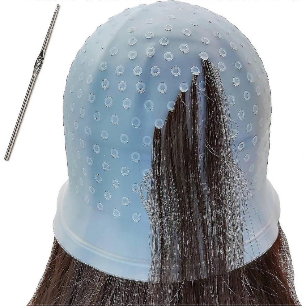 Silicone Highlighting Cap, Highlighting Cap And Hook, Hair Dye Cap, Hair Frosting Cap, Highlighting Frosting Cap